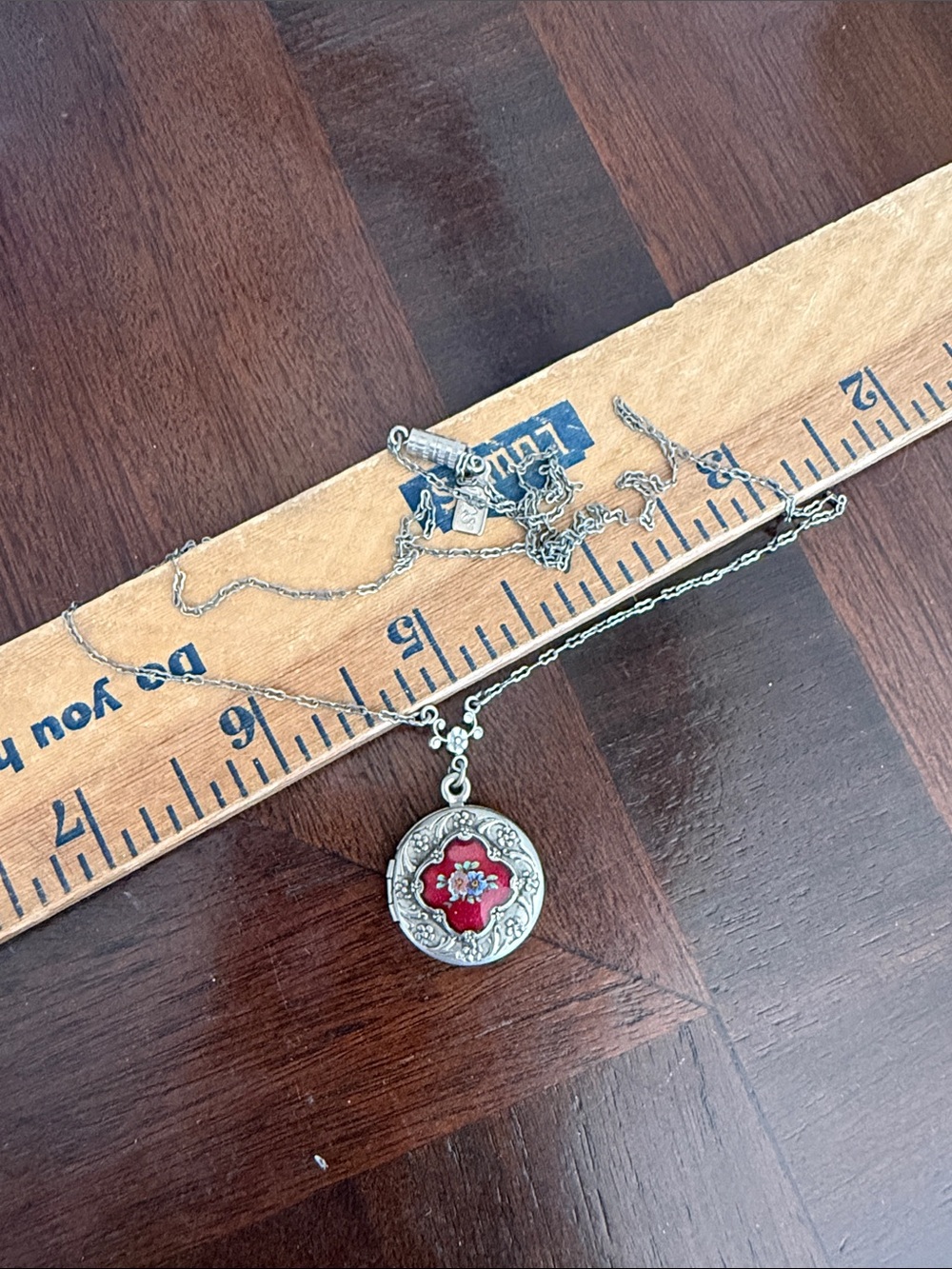 Vintage Stamped 1928 Locket Necklace